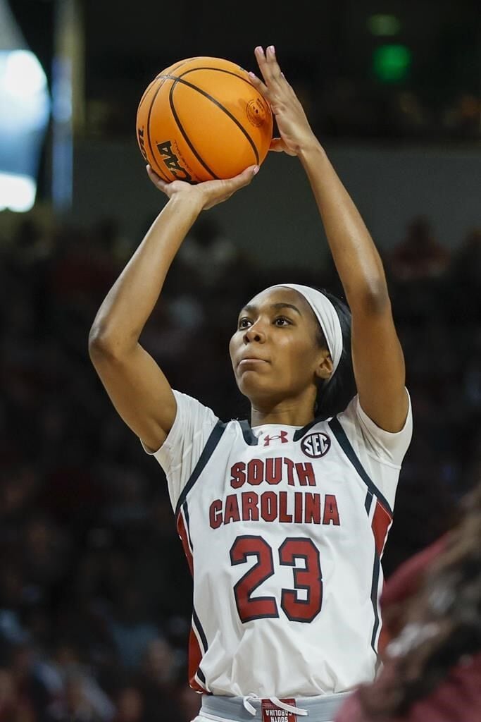 Bree Hall's 15 points leads No. 1 South Carolina over Mississippi State 85-66